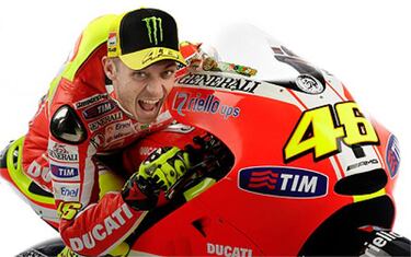 Rossi se pone la venda