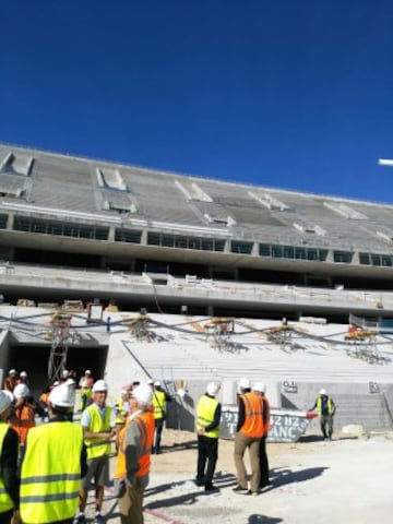 The very latest images from Atlético Madrid's new stadium