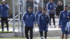 Messi se entrena en la Ciudad Deportiva del Real Madrid