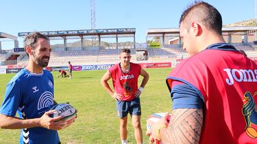 Juanfran Torres entrena con la Selecci¨®n espa?ola de rugby
