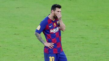 Messi spoke after Barcelona's defeat to Atlético Madrid in the Spanish Super Cup