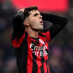 Pulisic en duda para enfrentar a la Lazio con el Milan en Serie A