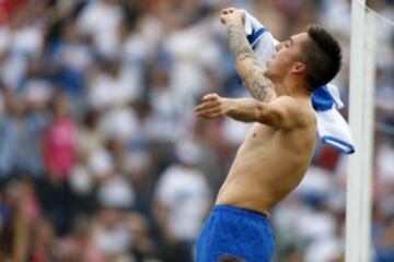 6. Jaime Carreño, volante del campeón Universidad Católica, jugó en 917 minutos en 12 partidos.