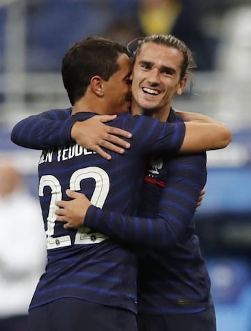 All smiles | France's Antoine Griezmann celebrates scoring.