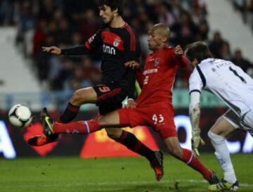 27/10/12. André Gomes juega su primer partido de liga con el Benfica contra el Gil Vicente.
