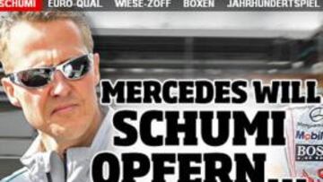 BILD. El diario alemán anuncia hoy que Mercedes prescindirá de Schumacher si logra contratar a Hamilton.