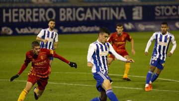 Ponferradina 2 - Real Zaragoza 1: resumen, goles y resultado