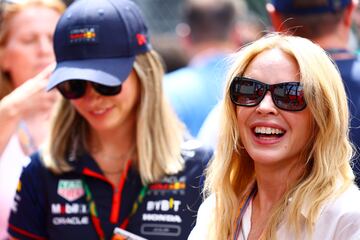Kylie Minogue durante el Gran Premio de M車naco de la F車rmula 1.