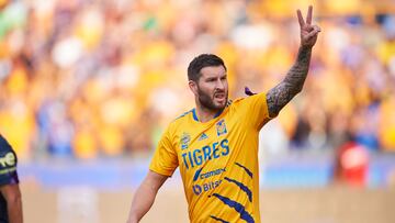 Andre-Pierre Gignac of Tigres during the game Tigres UANL vs America, corresponding to day 16 of the Torneo Clausura Grita Mexico C22 of Liga BBVA MX, at Universitario Stadium, on April 23, 2022.
<br><br>
Andre-Pierre Gignac de Tigres durante el partido Tigres UANL vs America, correspondiente a la jornada 16 del Torneo Clausura Grita Mexico C22 de la Liga BBVA MX, en el Estadio Universitario, el 23 de Abril de 2022.