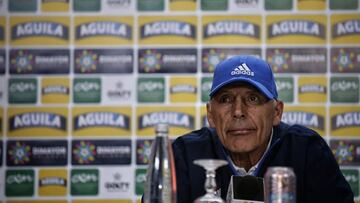 Miguel &Aacute;ngel Russo en rueda de prensa previo a la final entre Millonarios y Santa Fe 