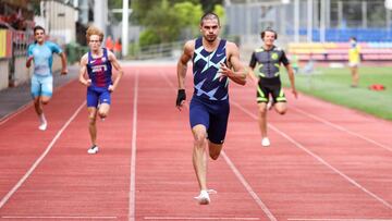 Bruno Hortelano reaparece con récord de España de 150 metros