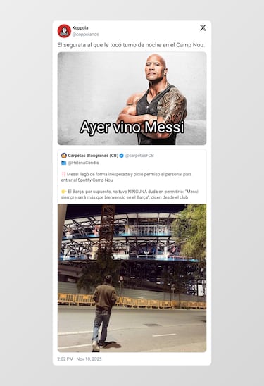 Los mejores memes de la visita sorpresa de Messi al Camp Nou