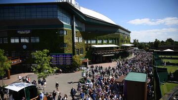 Imagen del recinto del All England Club durante la celebración de Wimbledon 2019.