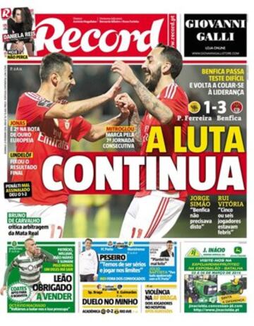 Portadas de la prensa mundial