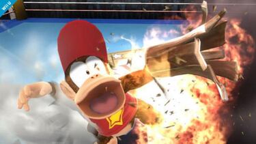 Diddy Kong pega menos fuerte con el nuevo parche de super Smash Bros