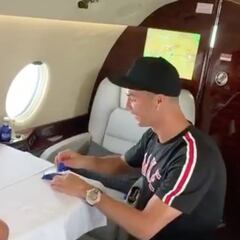 Cristiano Ronaldo, competitivo al mil hasta con su hijo