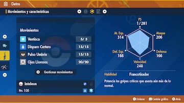 pokemon escarlata purpura teraincursion inteleon teratipo hielo 7 estrellas