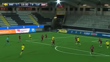 La asistencia de una joya chilena que juega por Suecia Sub-17