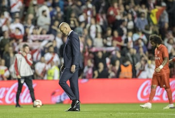 Zinedine Zidane tras acabar el partido.