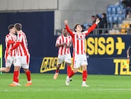 09/01/26 PARTIDO SEG8UNDA DIVISION JORNADA 21
CADIZ - SPORTING GIJON
SEGUNDO GOL GASPAR RAMOS 3-2 ALEGRIA