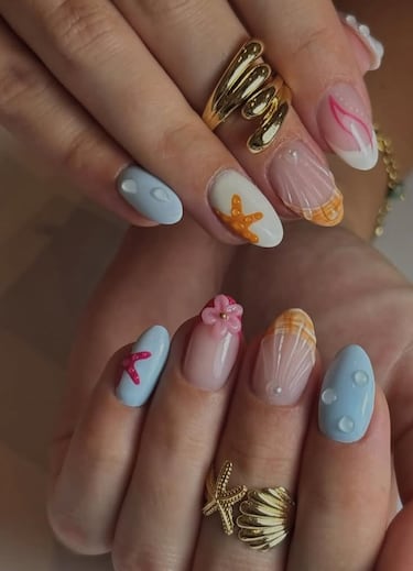 ¿Qué uñas se usan en la playa? Colores y últimas tendencias