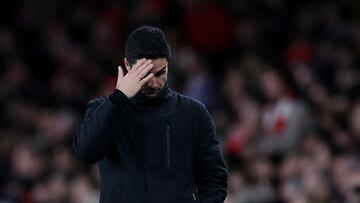 Mikel Arteta, entrenador del Chelsea, durante un partido.