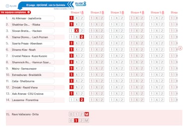 Pronóstico de la Quiniela de fútbol jornada 29 - 18/12/25 