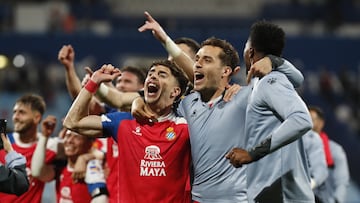 17/03/24 PARTIDO SEGUNDA DIVISION 
ZARAGOZA -  RCD ESPANYOL
FIN DE PARTIDO ALEGRIA ALVARO AGUADO KEITA BALDE