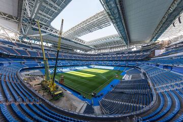 Llega el verano y con ello el parón de las competiciones y las obras de remodelación del Estadio Santiago Bernabéu avanzan a pasos agigantados. 