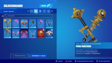 Fortnite: cómo conseguir gratis el pico Picos Cuácticos