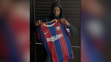 Kevin Durant anuncia el nuevo dorsal de Griezmann en el Barça