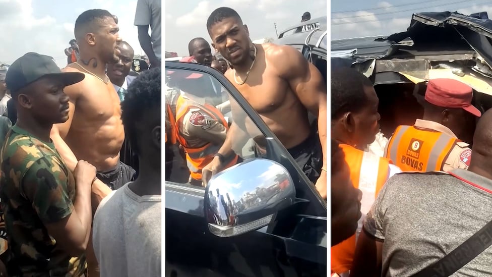 Sale a la luz todo lo que pasa justo después del accidente de Anthony Joshua: el vídeo es espeluznante