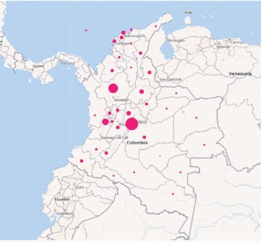 Mapa de casos y muertes por coronavirus por departamentos en Colombia: hoy, 20 de diciembre