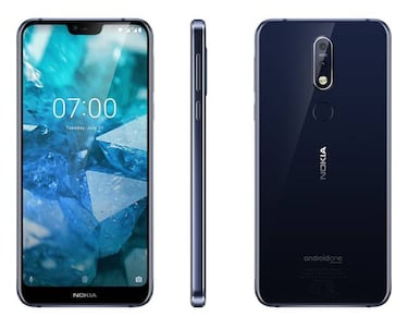 Nokia 7.1, un móvil de gama media con diseño iPhone desde 319 euros