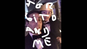 Elegancia y magia: así esperó Jorge Valdivia el nuevo año