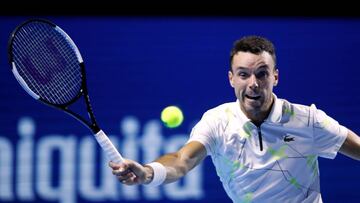 Tennis - ATP 500 - Swiss Indoors Basel - St. Jakobshalle, Basel, Switzerland - October 24, 2019 Spain's Roberto Bautista Agut in action during his second round match against France's Richard Gasquet REUTERS/Arnd Wiegmann