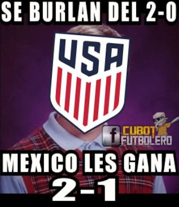 Los memes más divertidos del esperado duelo entre México y USA