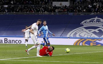 Benzema anotó el 2-0 para el Real Madrid.