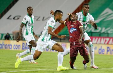 Atlético Nacional y Deportes Tolima se enfrentaron en el Atanasio Girardot en juego aplazado de la novena jornada de la Liga BetPlay 2020.