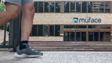 MADRID, SPAIN - OCTOBER 11: Facade of a Muface building, in Paseo de Juan XXIII, on 11 October, 2024 in Madrid, Spain. The Council of Ministers has approved the tender for the Muface concert for the years 2025-2026 with a premium increase of 17.12%, up from the 14% that had been offered initially to the insurers. The total amount amounts to 1,337 million in 2025 and 1,337 million in 2026. (Photo By Ricardo Rubio/Europa Press via Getty Images)