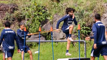 CDMX, MEXICO - JULIO 05: , durante el Entrenamiento de Pumas de la pretemporada del torneo Apertura 2024 de la Liga BBVA MX, en Cantera 1, 5 de July de 2024 en CDMX, Mexico. (Foto: Ramon Chombo / Pumas Mx)