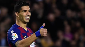 Luis Suárez, en un partido del Barcelona.