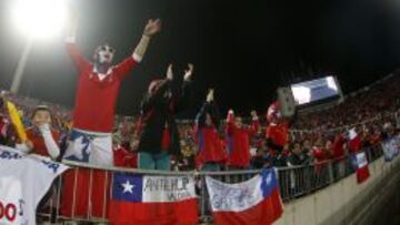 Los hinchas de la Roja colmaron el Nacional.