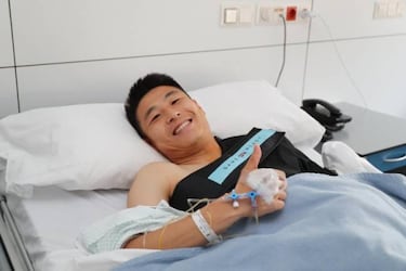 Wu Lei sale del quirófano y su baja será de seis a ocho semanas