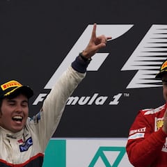 Checo Pérez celebra los 13 años de su primer podio en F1