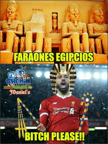 Los memes se rinden ante el recital del faraón Salah