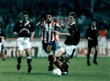 El 28 de septiembre de 1993 el Atlético de Madrid tenía que remontar el 2-1 de la ida al Hearts of Midlothian en la primera ronda de la Copa de la UEFA. Los del Manzanares ganaron 3-0 en el Calderón con goles de Pedro, Manolo y Luis García. 
 
