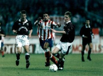 El 28 de septiembre de 1993 el Atlético de Madrid tenía que remontar el 2-1 de la ida al Hearts of Midlothian en la primera ronda de la Copa de la UEFA. Los del Manzanares ganaron 3-0 en el Calderón con goles de Pedro, Manolo y Luis García.