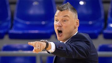 Sarunas Jasikevicius, durante un partido de la Euroliga con el Barcelona