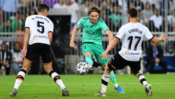 Modric marcó así el 0-3 en el Valencia-Real Madrid.